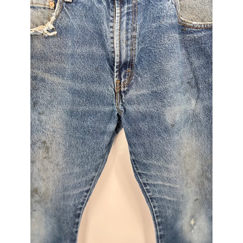 Levis 517 Y2K Era 2000 Mens Bootcut Jeans 34x30 Distressed Faded Western Denim